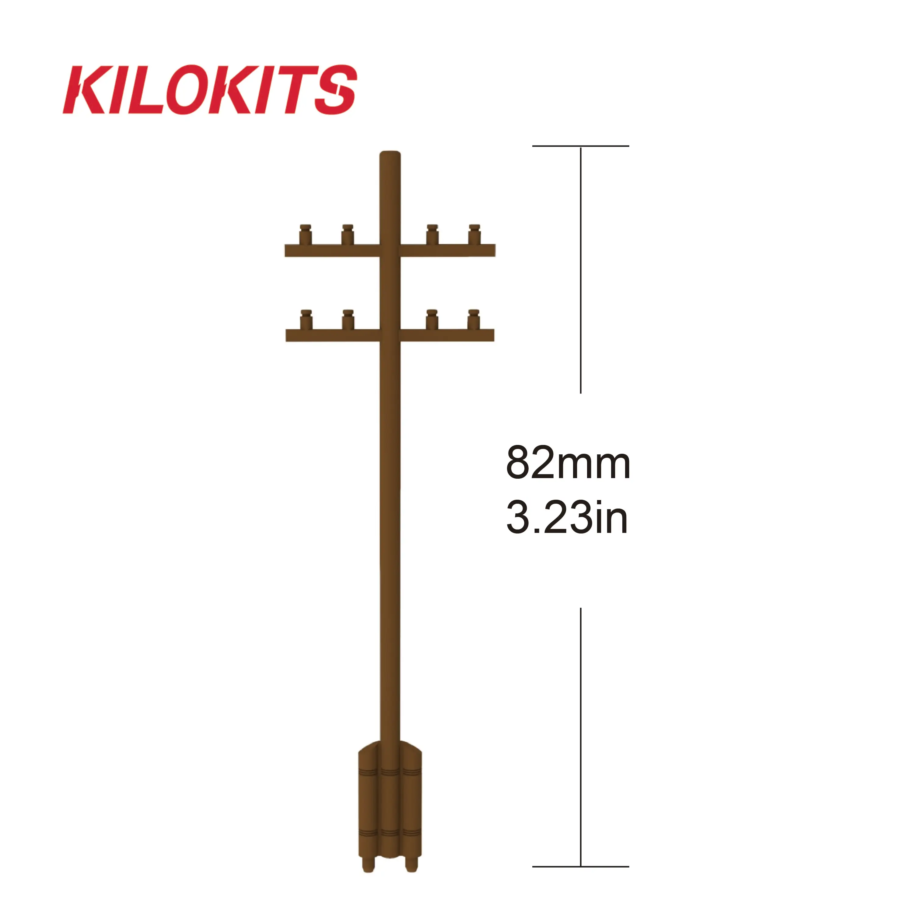 1/72 Scale 15PCS Plastic Telegraph Poles Set Hobby Model Building Kits Diorama Accessories Railway Miniatures