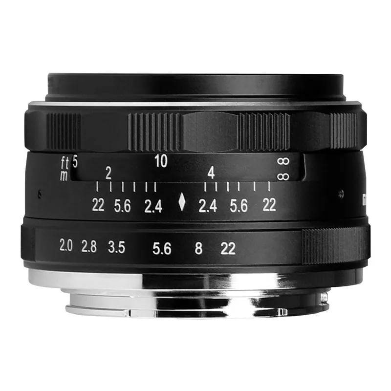 MEIKE 50mm F2.0 Large Aperture Standard Focal Len for Canon for Nikon Mirroless Camera Manual Len APS-C for Sony M43mount