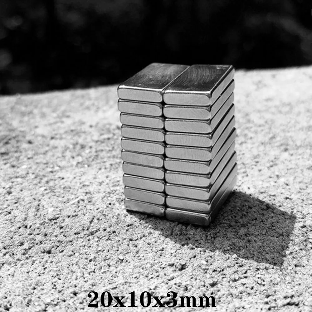 5~100pcs 20x10x3 mm Block Powerful Magnets Bulk Sheet Neodymium Magnetic 20x10x3mm Super Strong Permanent NdFeB Magnet 20*10*3