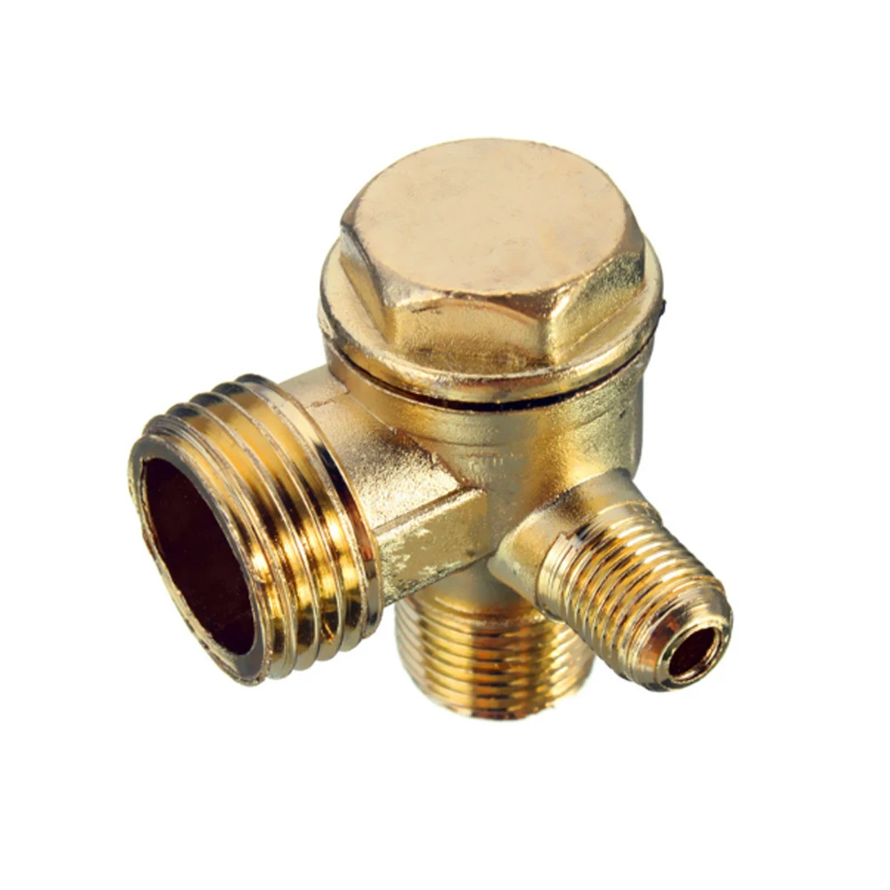 WENXING 3 Cổng Kiểm Tra Van Kẽm Hợp Kim Nam Chủ Đề Kiểm Tra Van Cổng Kết Nối Công Cụ Cho Không Khí 90 Độ