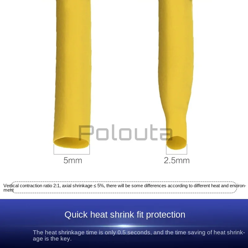 60pcs 2:1 Polyolefin Heat Shrink Tubing Cable Tube Sleeving Kit Wrap Wire Set 4 Colors 8 Sizes  Heat Shrink Tube Wrap Boxed