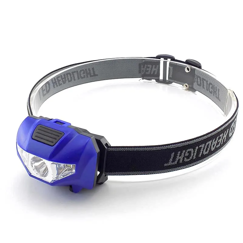 High power Mini LED headlamp frontal flashlight AAA battery small head light lamp torches headlight lantern for camping