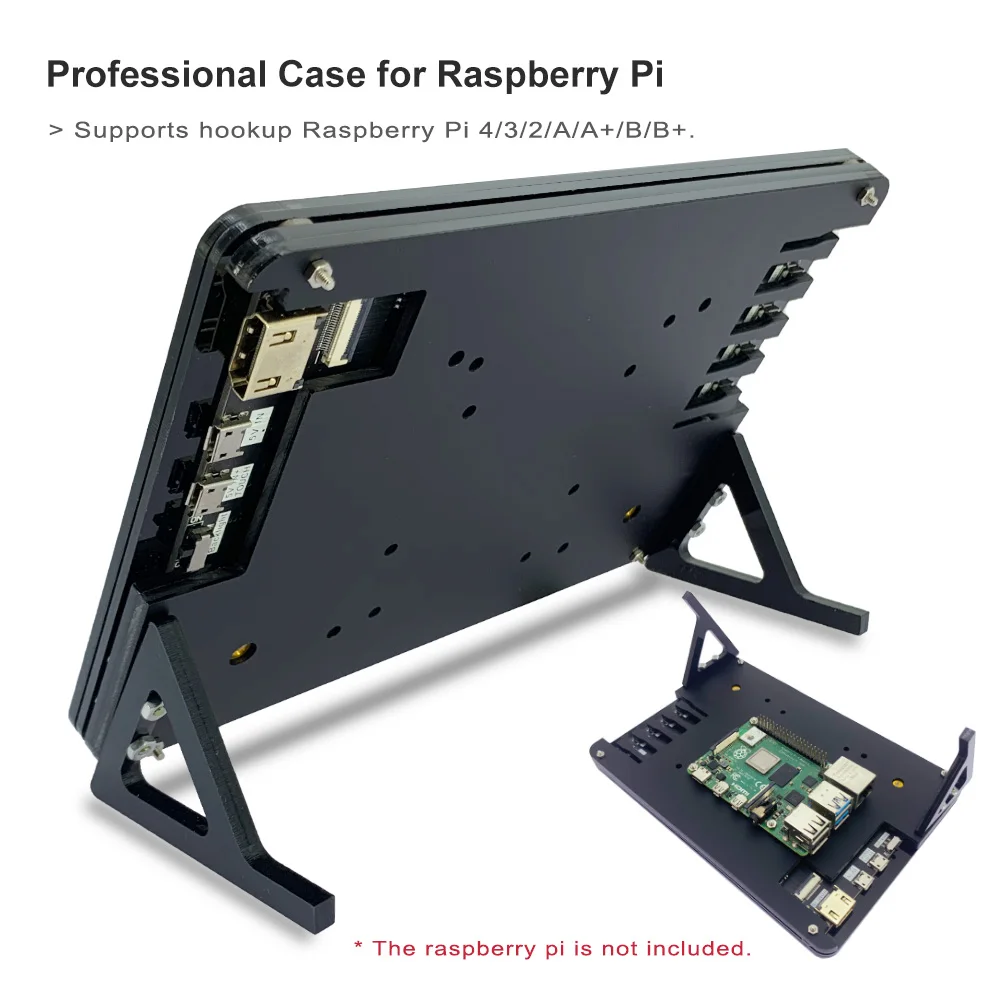 Imagem -04 - Lesown-monitor Capacitivo Touch Screen Case Módulo de Exibição Hdmi 5v Alimentado por Usb para Rpi Banana p 1024x600 Ips