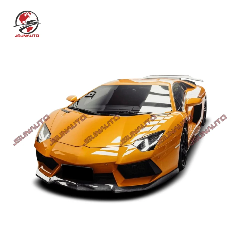 Full Carbon Fiber Body Kit For Lamborghini Aventador D Style Front Diffuser Side Skirts Rear Lip Spoiler For LP700 2011-