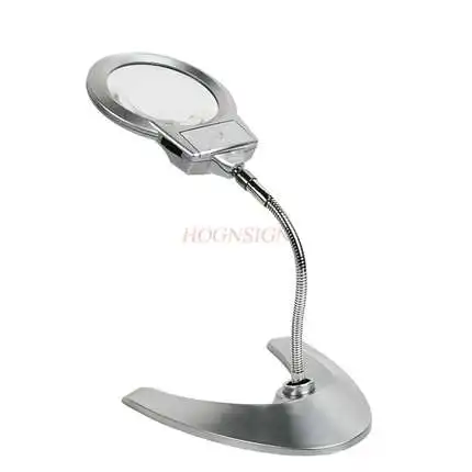 magnifying equipment  Desktop magnifying glass led with lamp reading electronic clearing maintenance free change