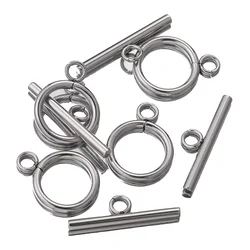 10Sets Lot Stainless Steel OT Clasps Connectors for DIY Bracelet Necklace Jewelry Findings Making  Wholesale Lots Bulk Supplies