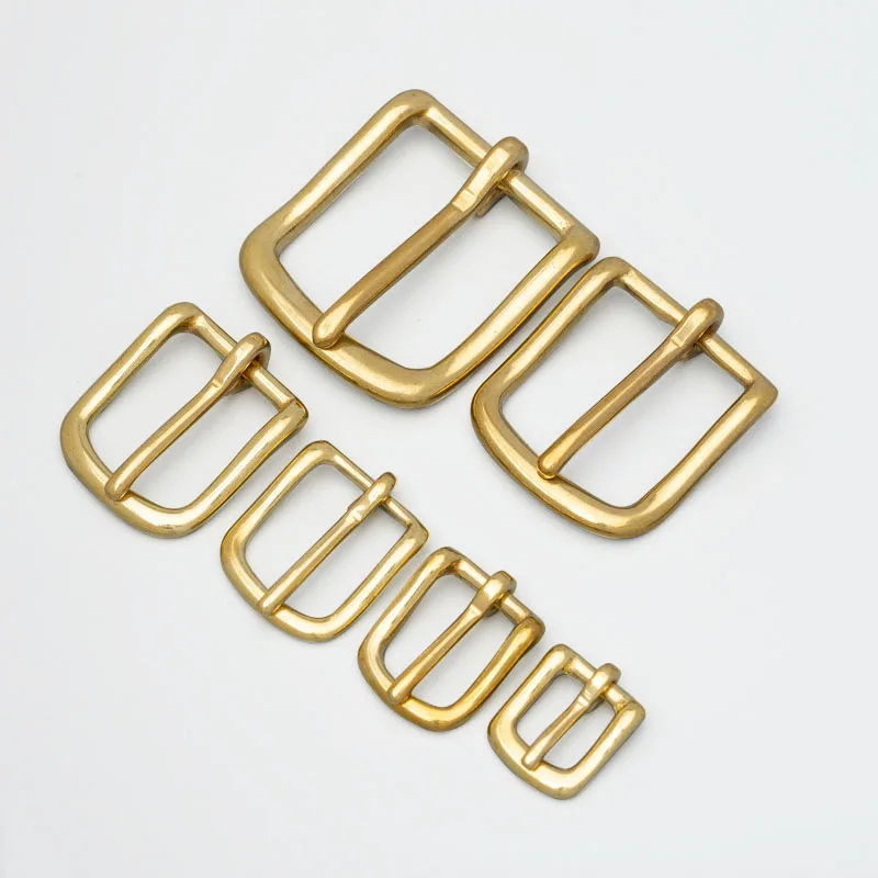 13/16/20/23/25/32/38mm metal brass pin Belt Buckles Single Prong  for DIY leather bag Halter belt strap webbing clasps shoe