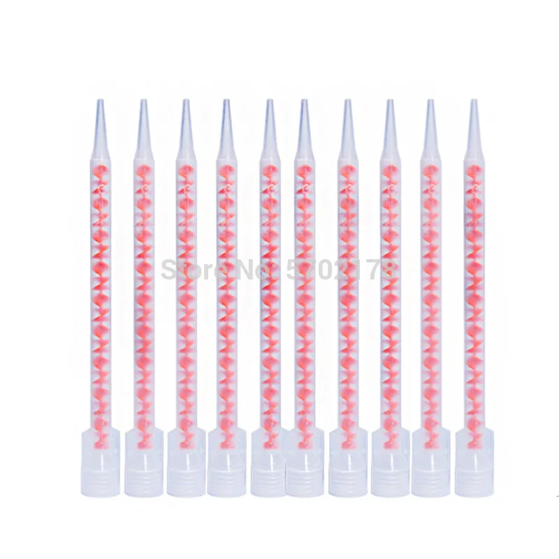 

50PCS 1:1 Mixing Nozzles Tube Mouth 2-part Ceramic Tile Adhesive Sealant Seams Glue AB Glue Mixing Nozzle Mixer Tips