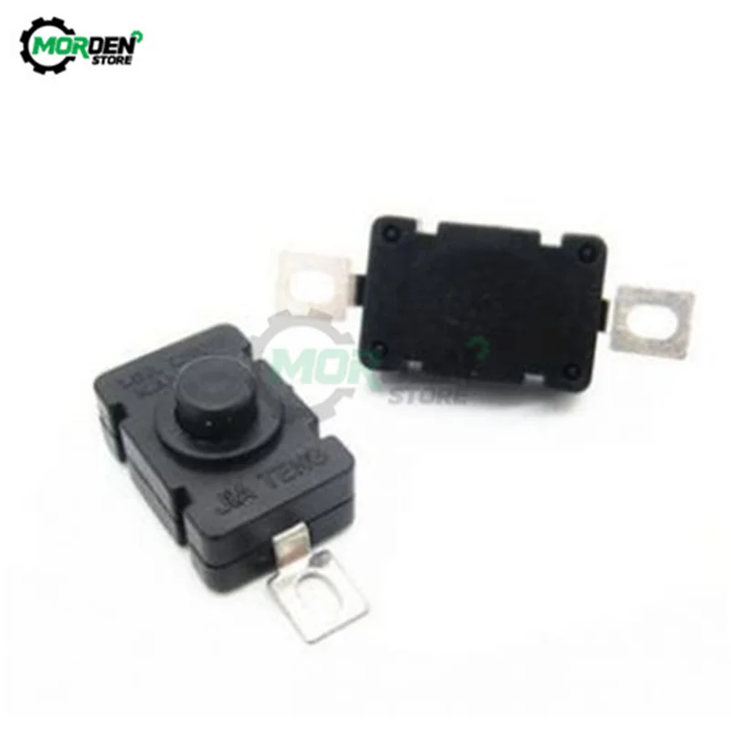 5Pcs 18*12MM KAN-28 Flashlight Switch 1.5A 250VAC Self Locking Patch Type Push Button Switch 2P-ON-OFF Switches