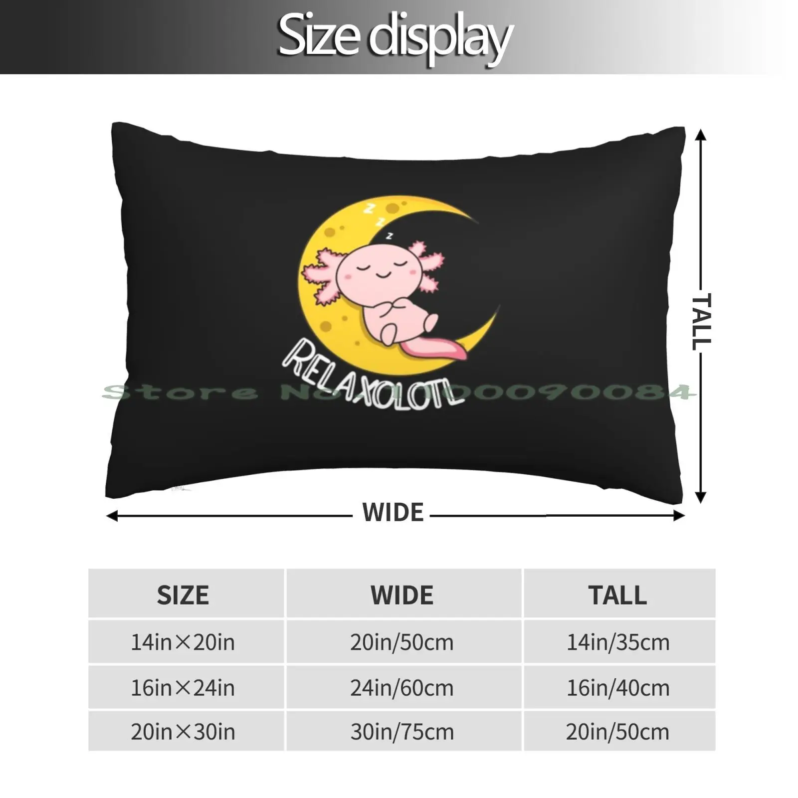 Relaxolotl Axolotl Lovers , Cute Animals Relax Pillow Case 20x30 50*75 Sofa Bedroom Lambretta Ld125 Lambretta Scooter