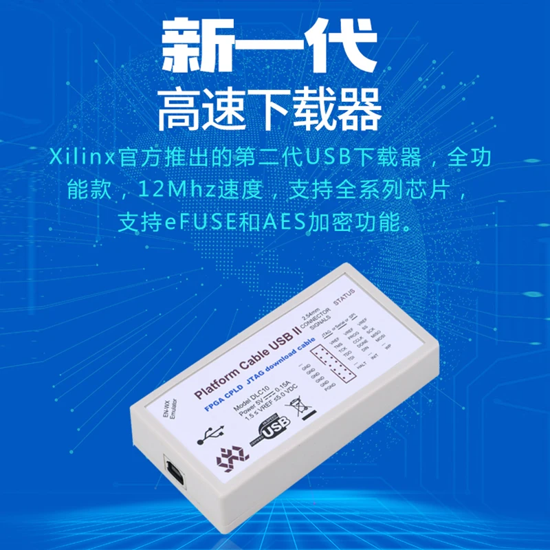 Xilinx Downloader Line Xilinx Platform Cable USB II Dlc10 Smt2 Emulator