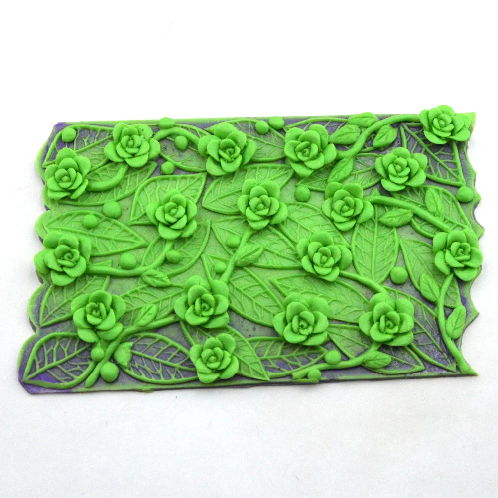 New Branch Flower Vine Rose Flower Silicone Mold Fondant Chocolate Mold Baking Tool Cake Surrounding Cake Decoration Pastry Mold