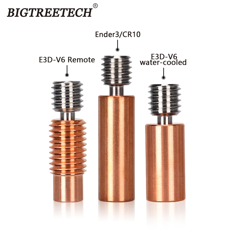 BIGTREETECH Bi-Metal Heatbreak E3D-V6 Ender3 CR10 Remote Bimetal GRADE5 Titanium Alloy Warm Up To 450-500℃ For MK3S/Ender3 Pro