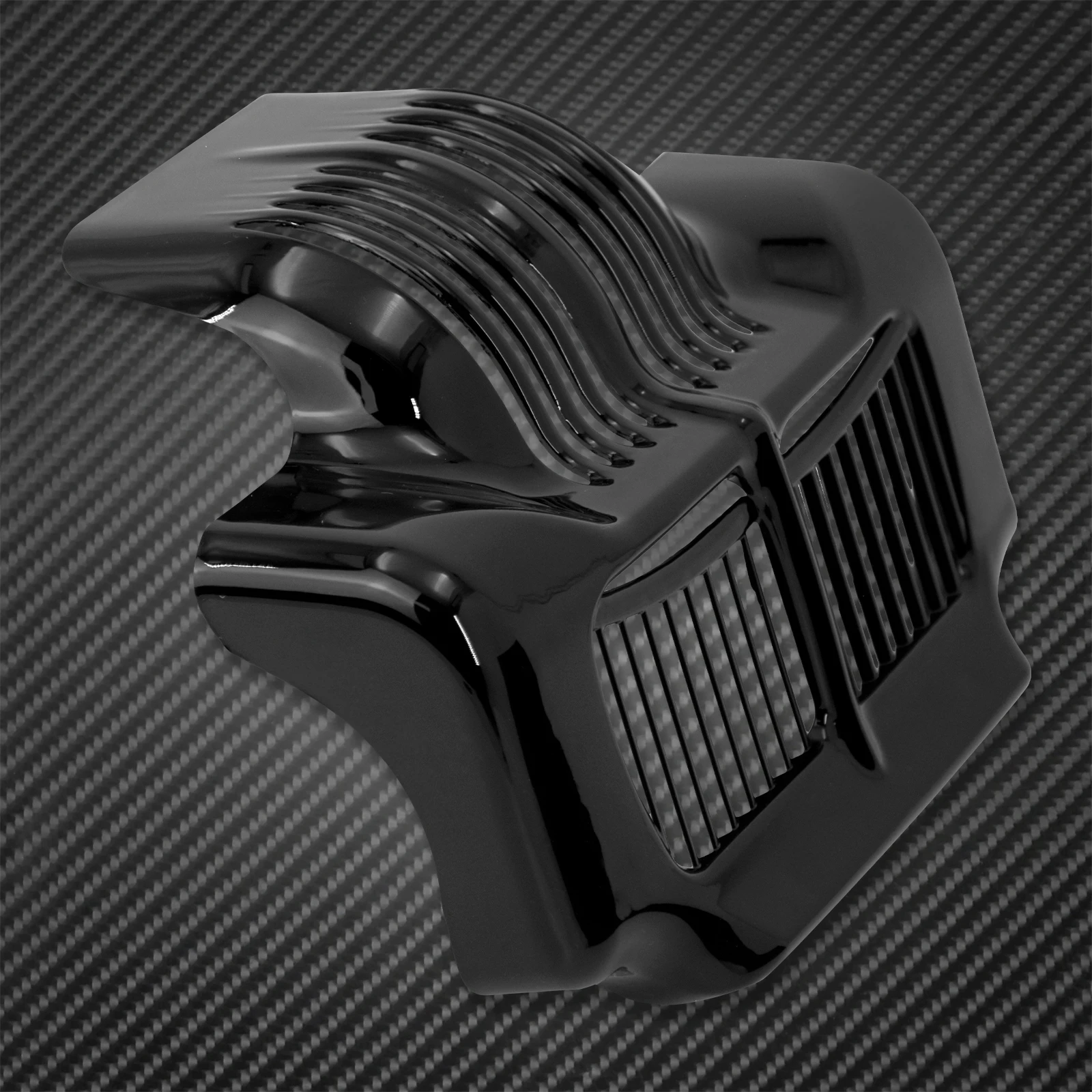 Motorcycle Stock Oil Cooler Cover Black/Chrome For Harley Touring Road King Electra Street Glide Trike FLHT FLTR FLHX 2011-2015