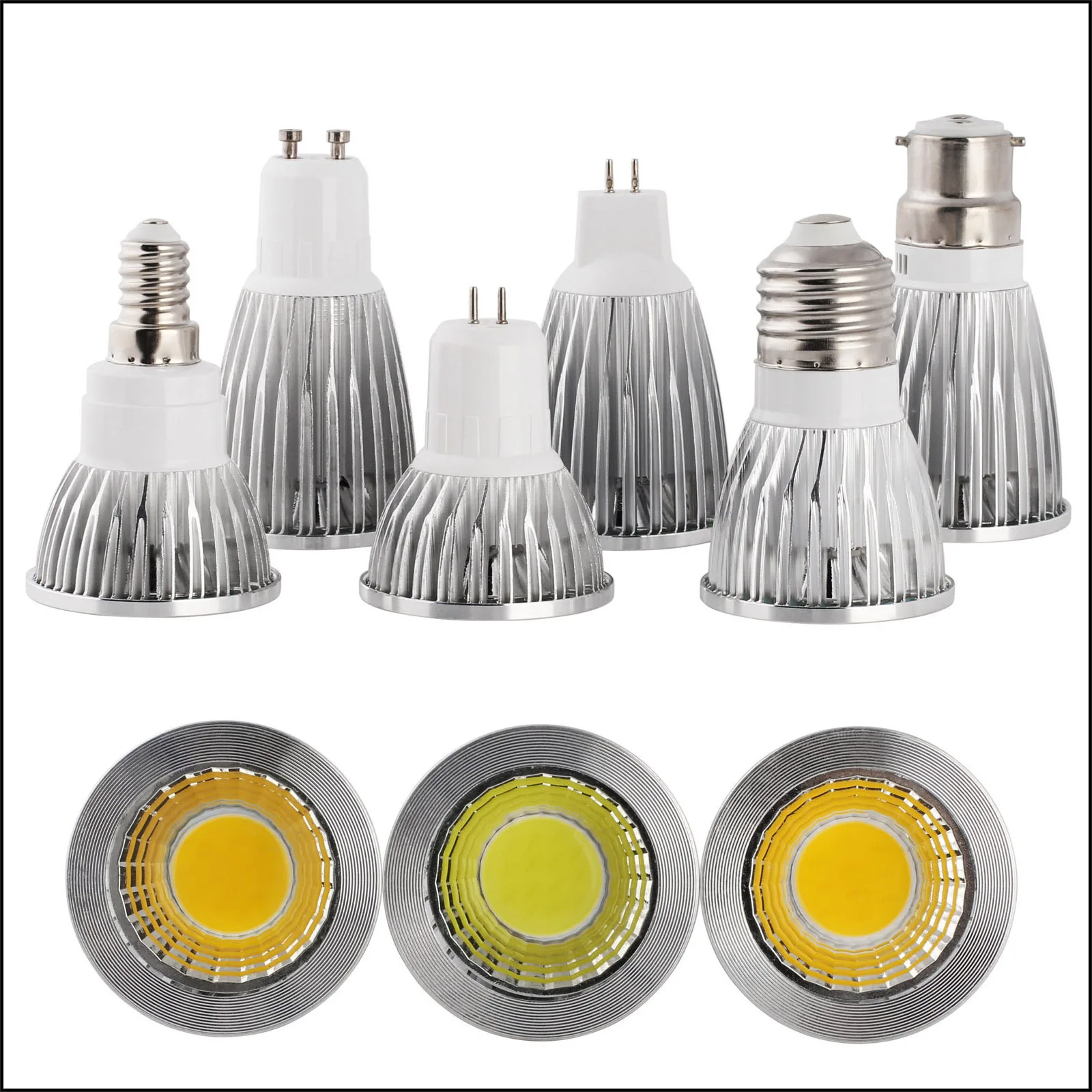 

LED Spotlight E27 GU10 85-265V 3W 5W 7W 9W COB Light Bulb Lamp Warm / Natural / Cold White Lighting