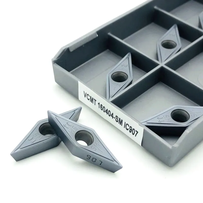 VCMT160404 SM IC907 IC908 di Utensili In Metallo Duro CNC Strumento Tornio Utensile Da Taglio Al Carburo Indicizzabili Utensili di Tornitura In Metallo VCMT 160408