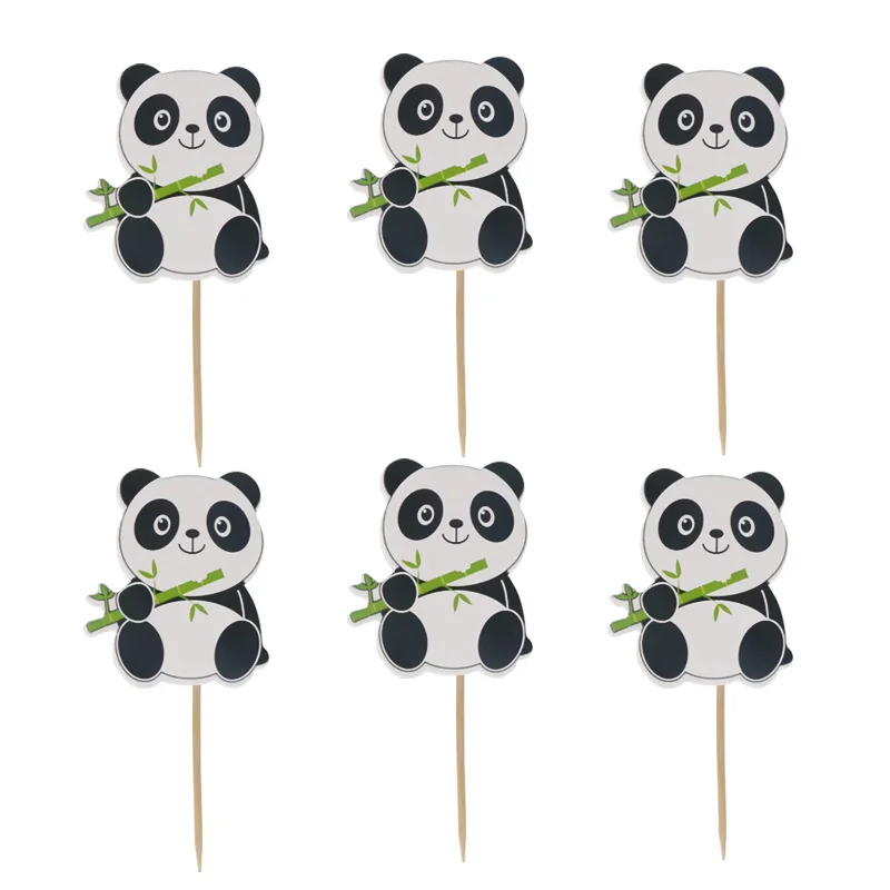 Panda Party Decorations Supplies Happy Birthday Banner Balloons Panda Cake Toppers and Gift Bags for Panda Bear Baby Shower