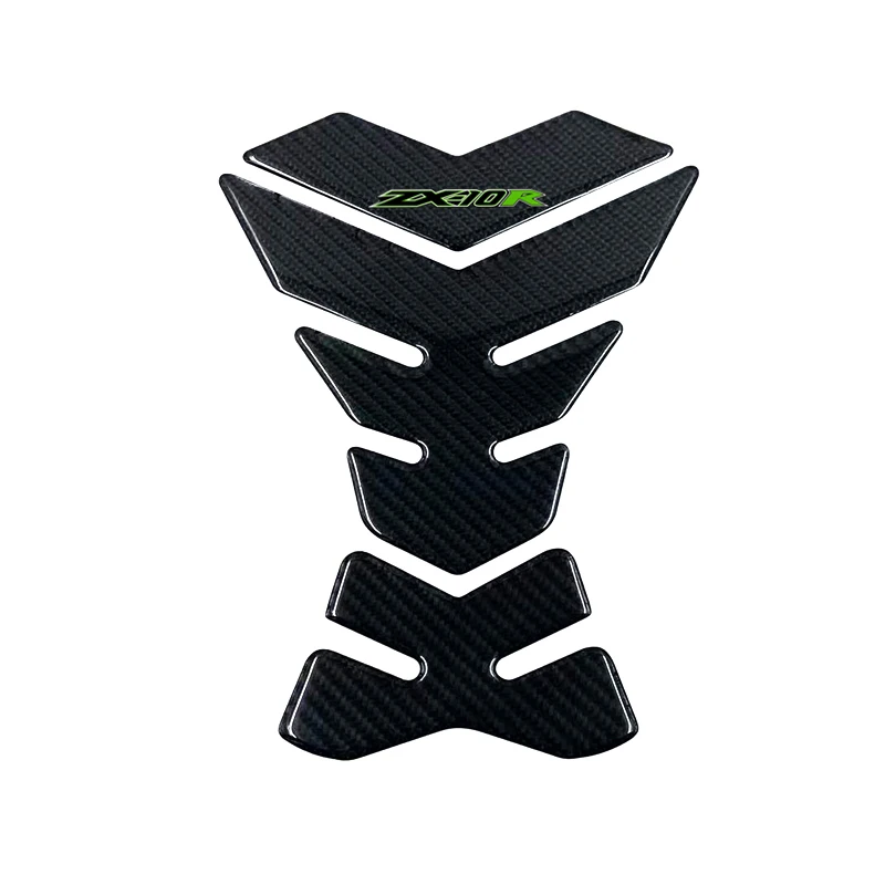 3D Carbon-look Motorcycle Fuel Gas Oil Cap Tank Pad Tankpad Fish bone stickers Protector Sticker for ZX-10R ZX10R