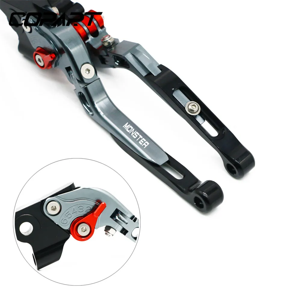 For Ducati Monster ST2 M 400 600 620 750 919 796 696 659 695 M600 ST2 Motorcycle CNC Adjustable Extendable Brake Clutch Levers
