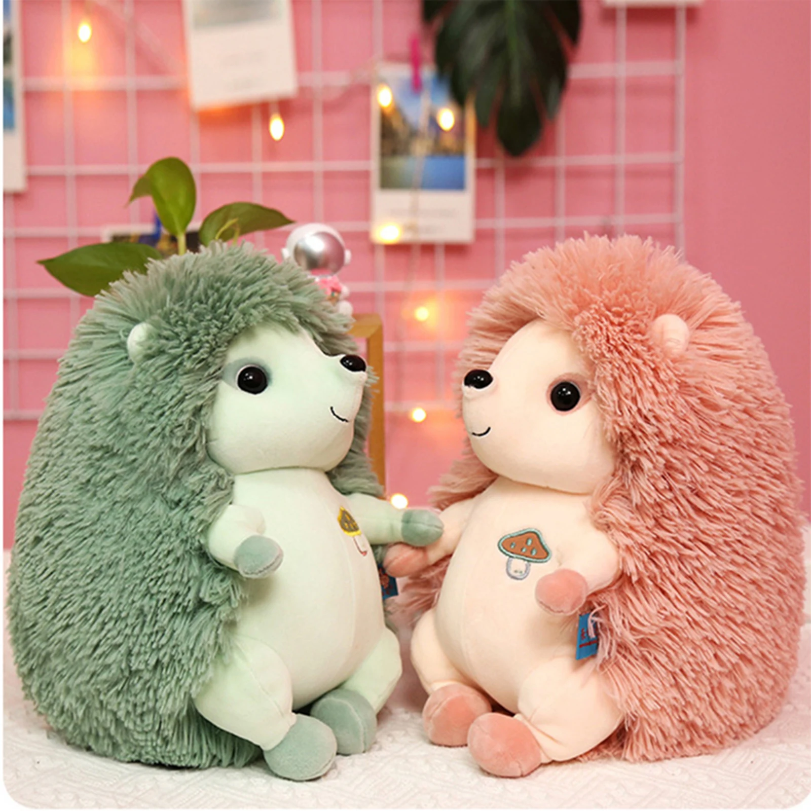 Cute Soft Hedgehog Animal Doll Stuffed Plush Toy Children Kid Home Gifts Cute Lovely Pp Cotton Gifts