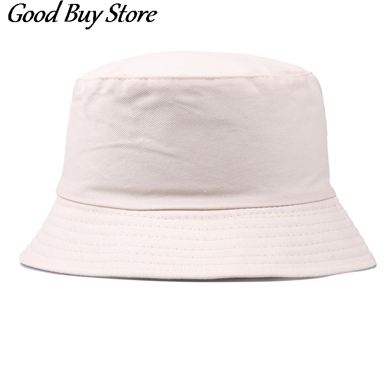 Men Women Summer Panama Cap Unisex Harajuku Bucket Hat Outdoor Fashion Sun Hats Hip Hop Gorros Fisherman Caps Solid Color 2021