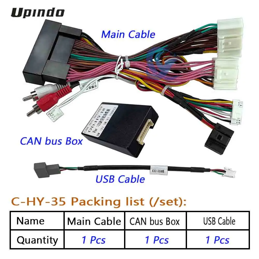 Car Radio Cable CAN-Bus Box Adapter for Hyundai Genesis Coupe 2012 Wiring Harness Media Player Power Connector Socket