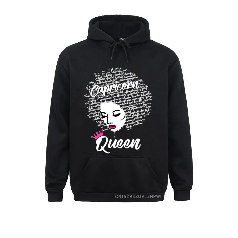 Capricorn Zodiac Birthday Afro Gift Hoodie For Black Women Street Hoodies Mens Sweatshirts Design Sportswears 2021