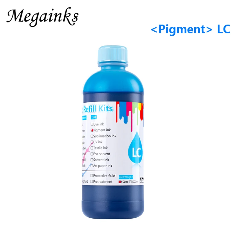 Imagem -02 - Tinta Pigmento para Epson sc T3000 T5000 T7000 T3200 T5200 T7200 T3270 T5270 T7270 T3270d T5270d T7270d T3070 T5070 T7070 5pc 500ml de