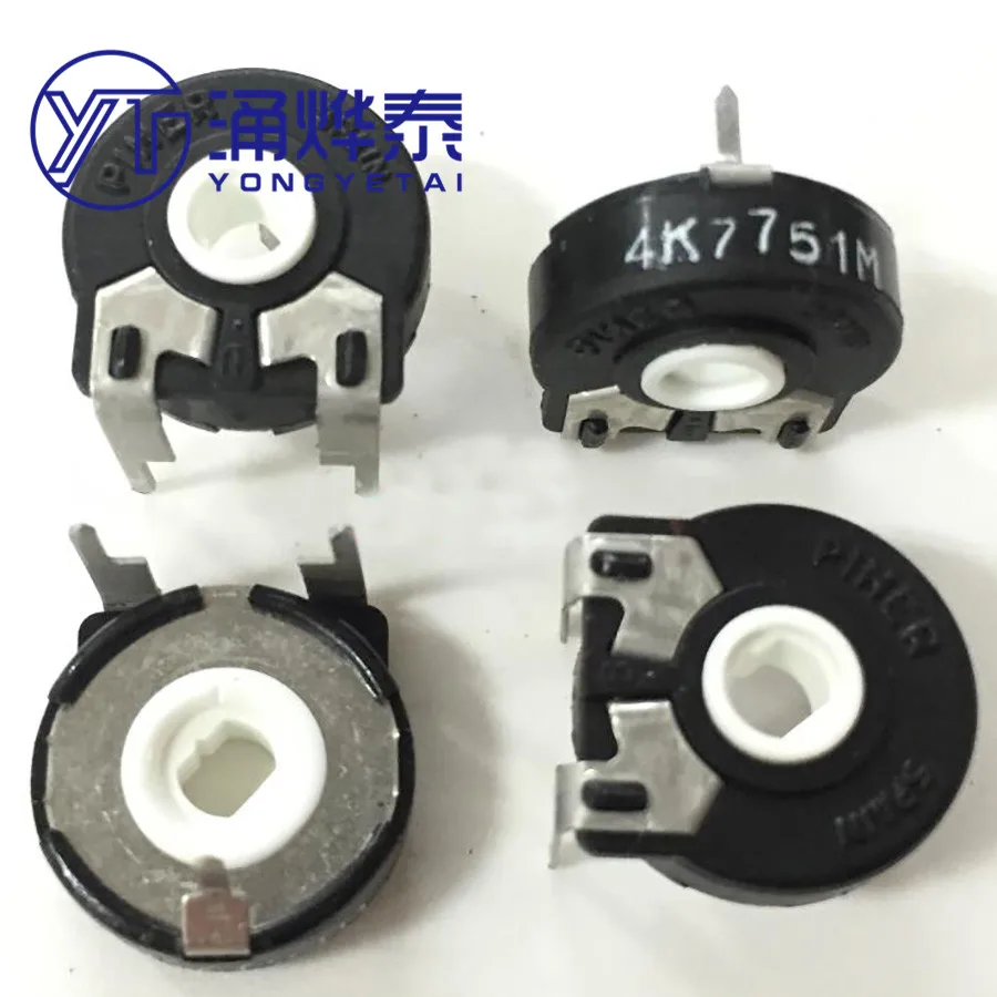 

YYT adjustable potentiometer PT15-4.7K horizontal oval hole trimmer potentiometer