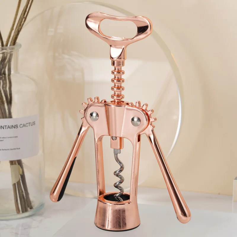 

Stainless Steel Red Wine Opener Waiter Metal Bottle Opener Corkscrew Bottle Handle Bottle Pumps Corkscrews Cork Out Tool