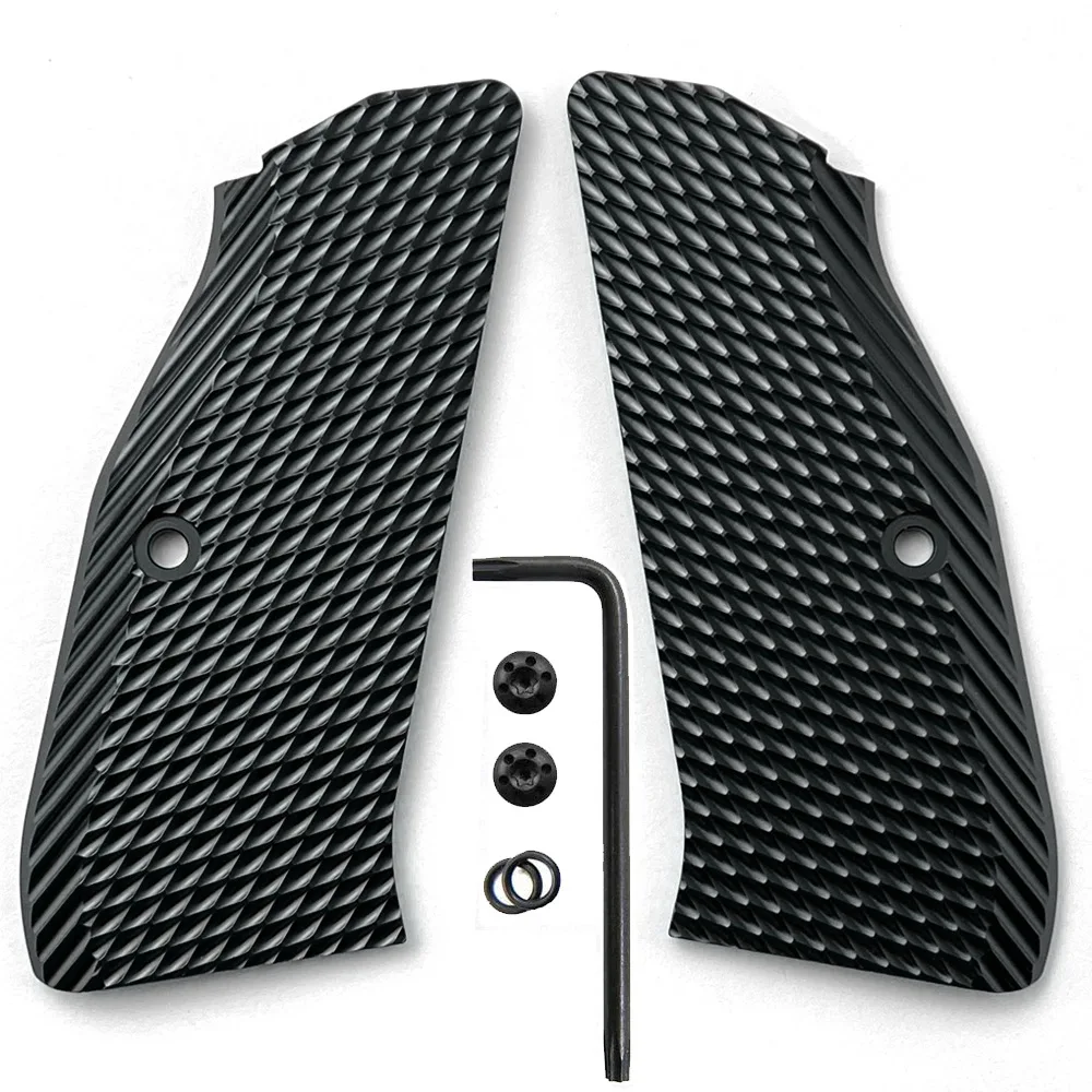 Aluminium Alloy CZ75 Grips for CZ 75 Full Size, SP-01 Series Shadow 2 75B BD 1pair with Screws