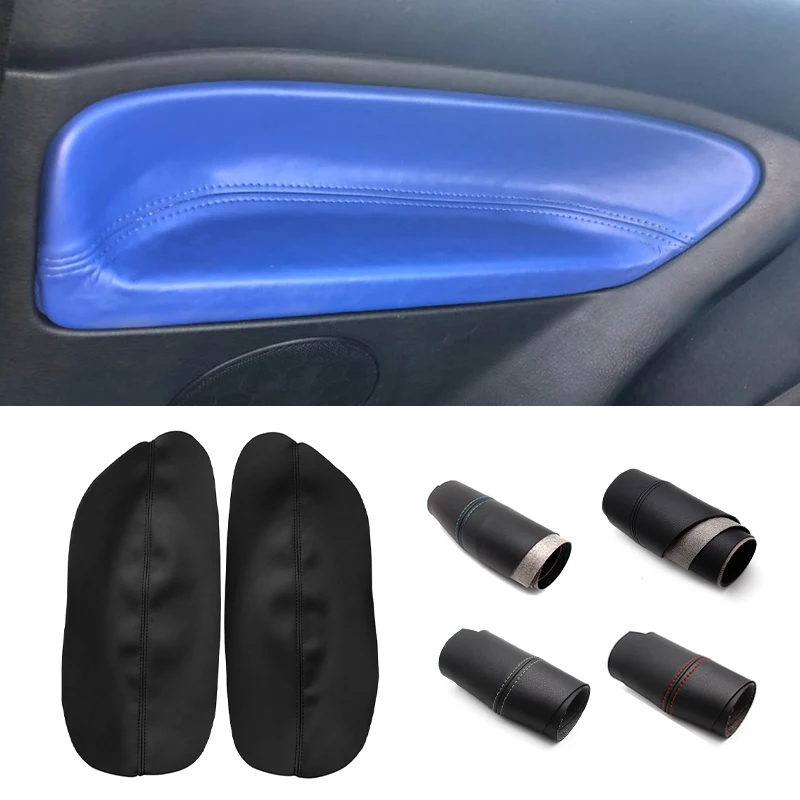 ONLY 3 Doors Car Armrest Leather Cover For VW Golf 4 MK4 Bora Jetta 1999 - 2005 Back 2 Door Armrest Panel Cover Sticker Trim