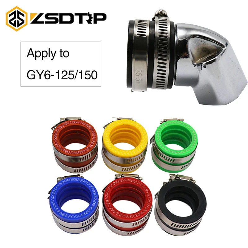 ZSDTRP For GY6 125/150 Carburetor Intake Manifold Inlet Pipe Modification Accessories + 35MM Carburetor Interface  Adapter