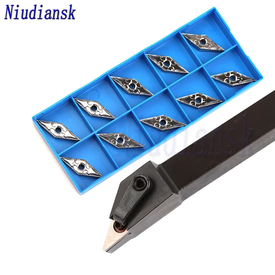 

10pcs VNMG1604 Carbide Inserts 1pc MVJNR1616K16 MVJNR2020K16 MVJNR2525M16 MVJNL External Turning Tool Holder CNC Lathe Tools Set