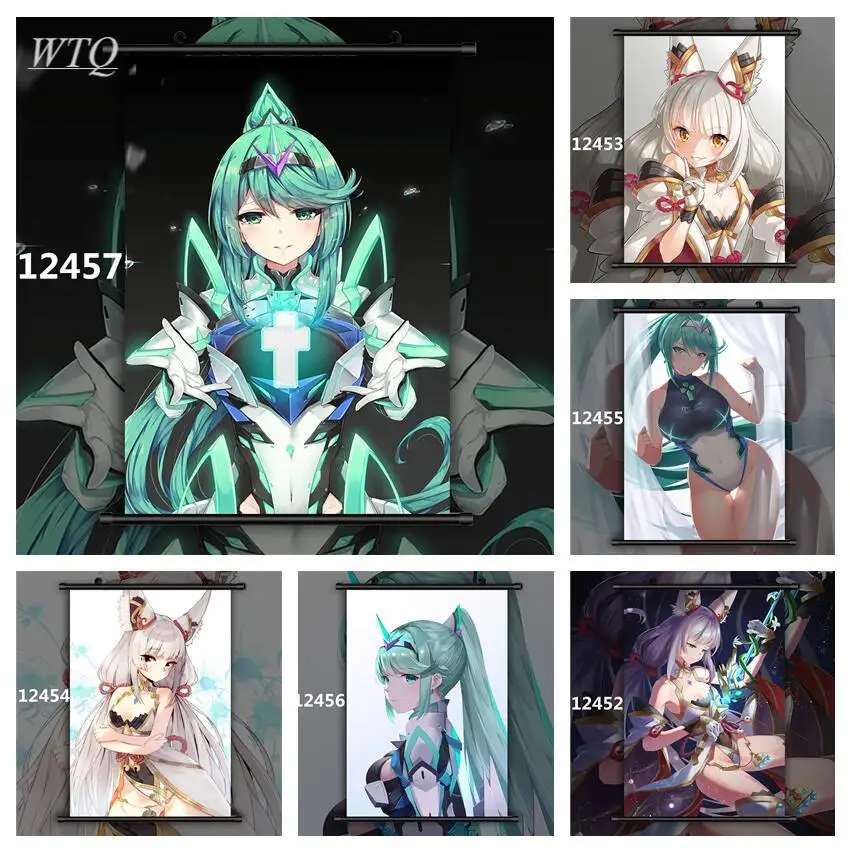 Anime Posters Xenoblade Chronicles 2 Niyah Pneuma Canvas Painting Wall Decor Posters Wall Art Picture Room Decor Home Decor