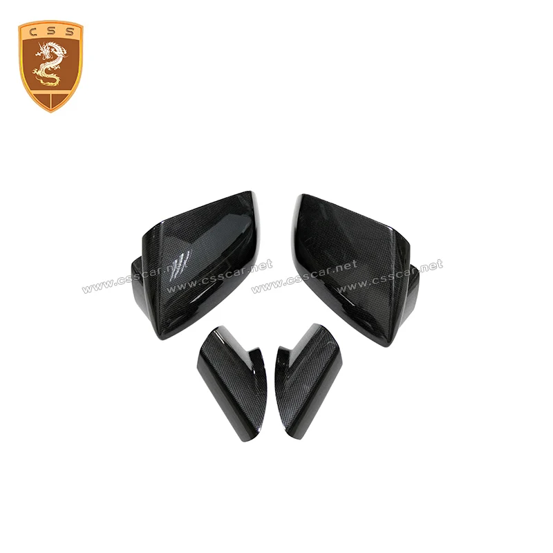 

4pcs OEM Style Dry Carbon Fiber Car Rearview Mirror Covers for Lambor LP610 LP580 Huracan Exterior Side Door Wing Mirror Trims