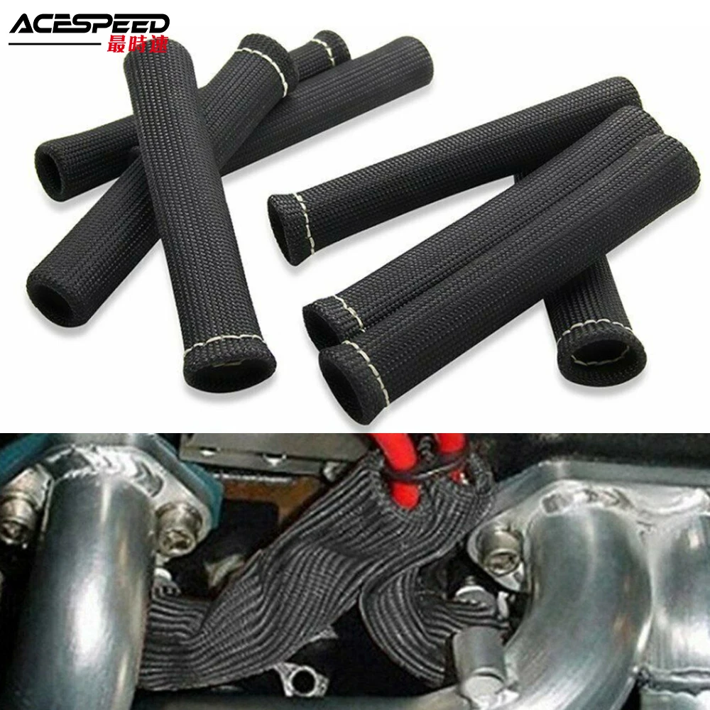 

Universal Spark Plug Wire Boots Heat Shield Protector Sleeve For Honda Toyota Chevy Ford