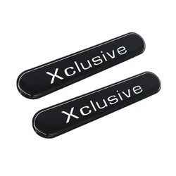 Pair Xclusive 3D Gel Waterproof Emblem Badge Body Side Mirror Door Decal Universal For Benz Smart Brabus VW Toyota Honda Ford