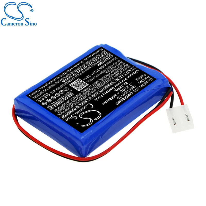 Imagem -03 - Câmera Onsino Bateria para Contec Tabletes Compatível com Contec 855183p2s Bateria de Substituição Médica 3800mah 2812wh 7.40v Azul