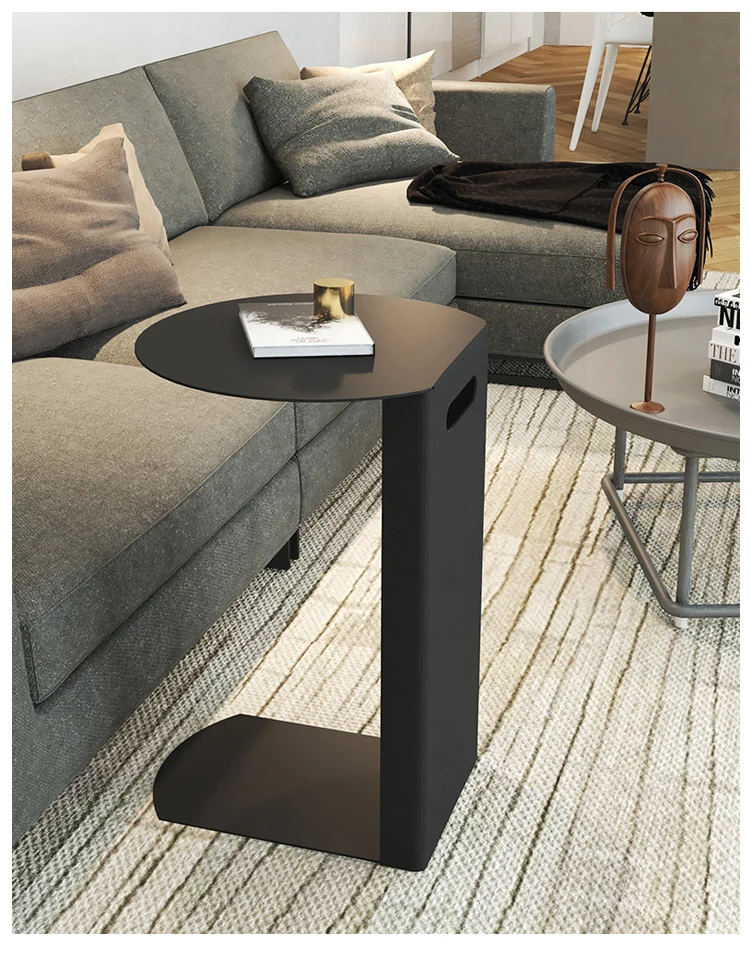 Simple Modern Nordic Style Coffee Table ,Creative Function Corner Phone Wrought Iron Small Sofa Side Table