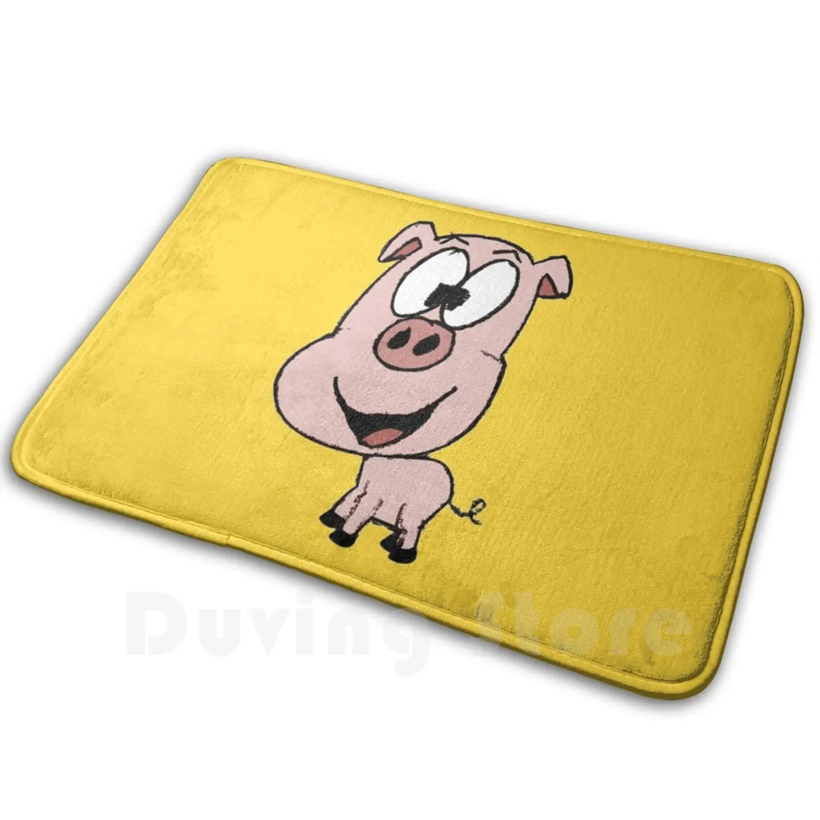 

Doodle Pig Carpet Mat Rug Cushion Soft Non-Slip Doodle Sketch Pig Pigs Animal Cute Kawaii Pigsty Sow Pork Bacon Gammon