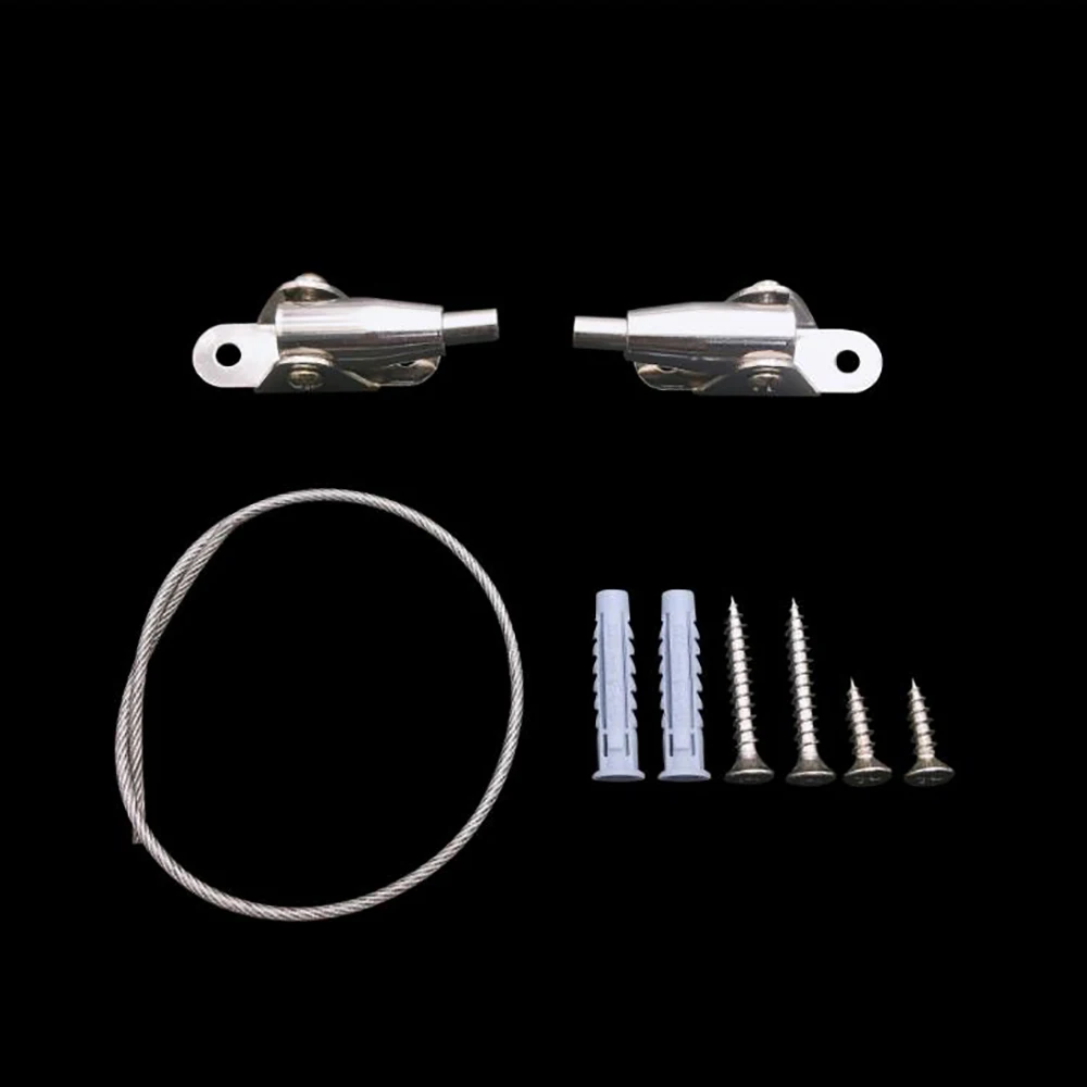 Botón antibobinado ajustable para mueble de TV, soporte de Metal con correa antibobinado, para gabinete, juego de 5 unids/set