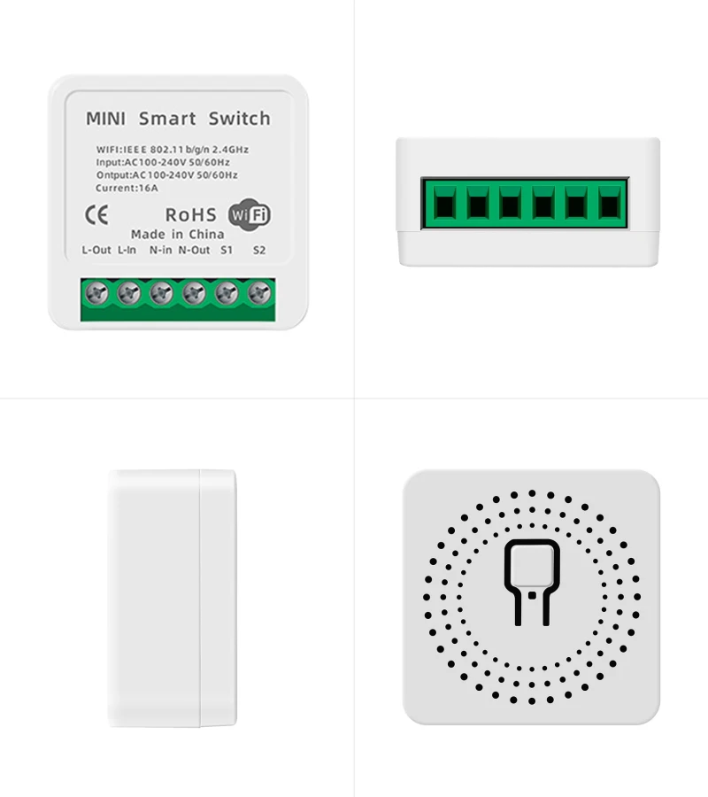 5 sztuk 16A /10A Mini Tuya WiFi przełącznik Led światła inteligentne życie moduł push obsługuje 2 Way APP przekaźnik czasowy Google Home Alexa