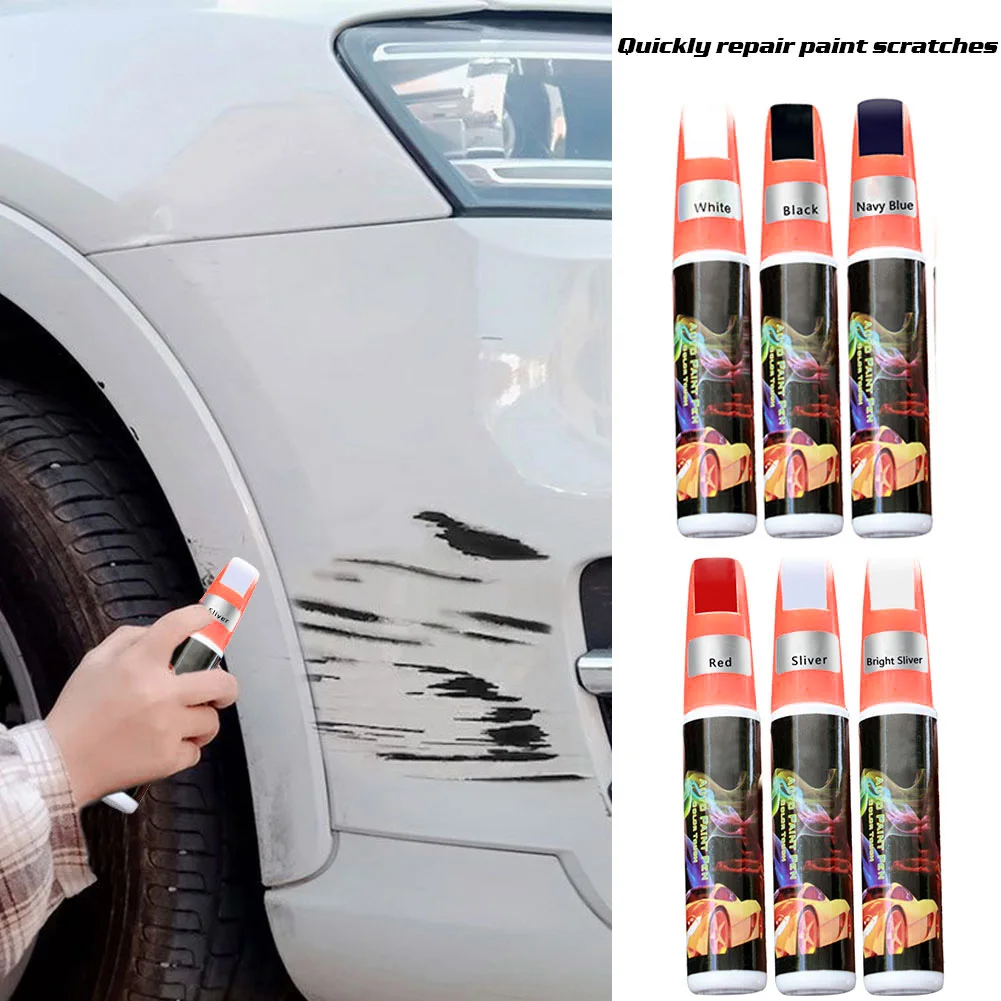 

Universal Colorful Car Paint Repair Pen Waterproof Scratch Repair Pen Paint Repair Red Black White Silver Gray Paint Touch Pen