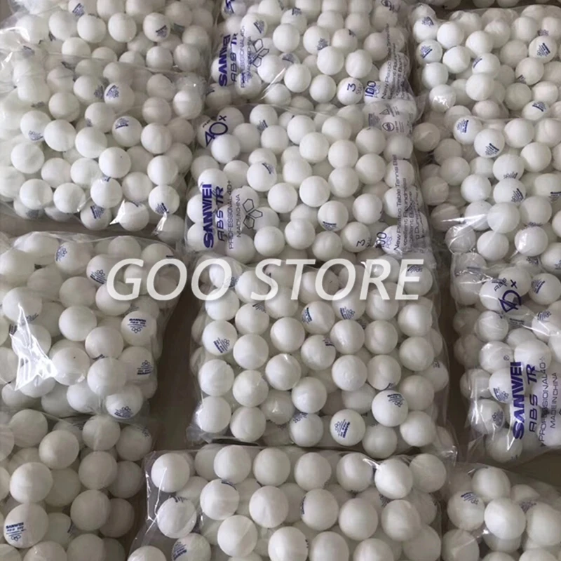 SANWEI New 3-STAR TR ABS Material Plastic 40+ training SANWEI Table Tennis Ball Poly Ping Pong Ball