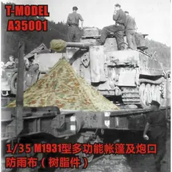 T-MODEL A35001 1/35 Zeltbahn M1931 Shelter Quarter & Barrel Canvas Cover - Scale Model Kit