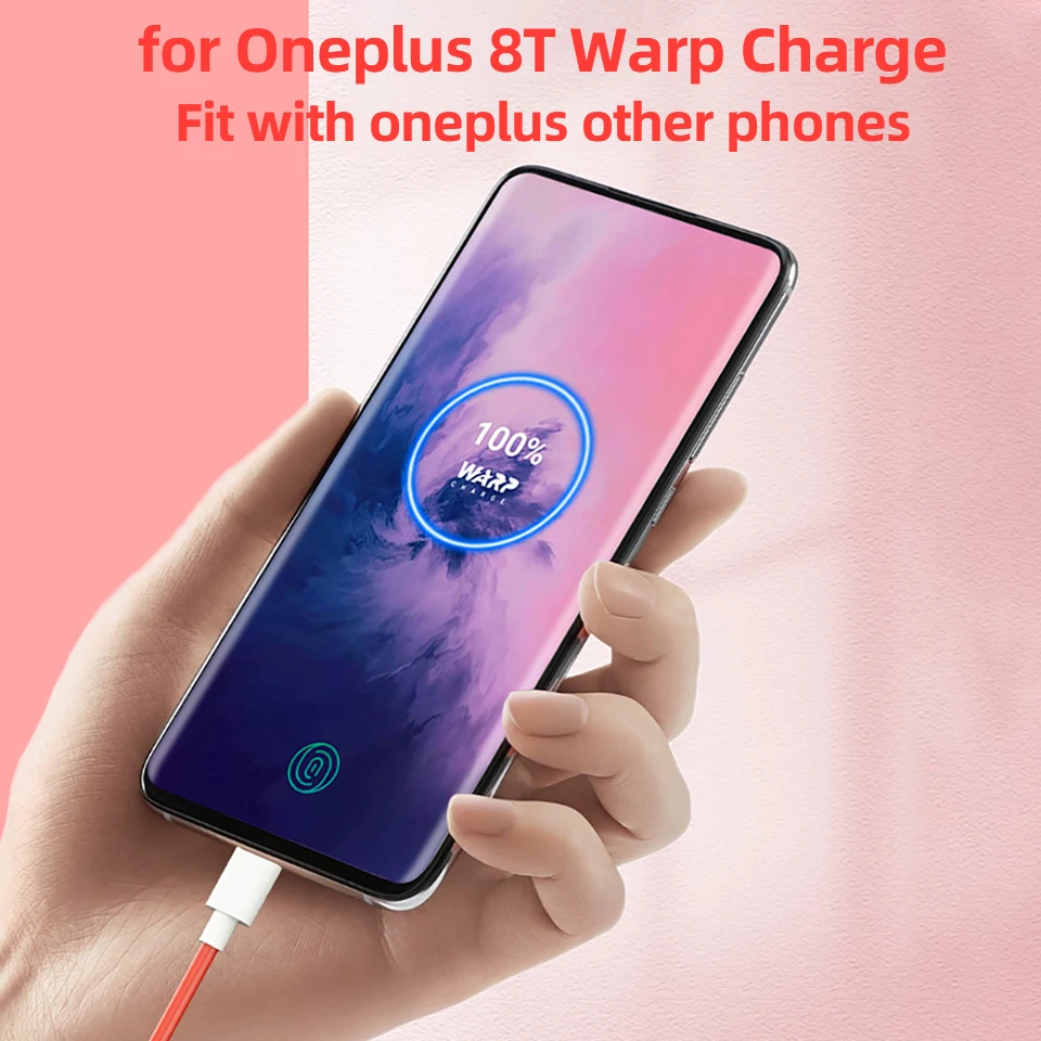 65W OnePlus 9 Pro Warp Charging Cable 6.5A USB-C Dash Charging Cable For One Plus 8T 5G 1+8 Pro Nord 1+8 1+7T Pro 1+7T 1+6T 1+5