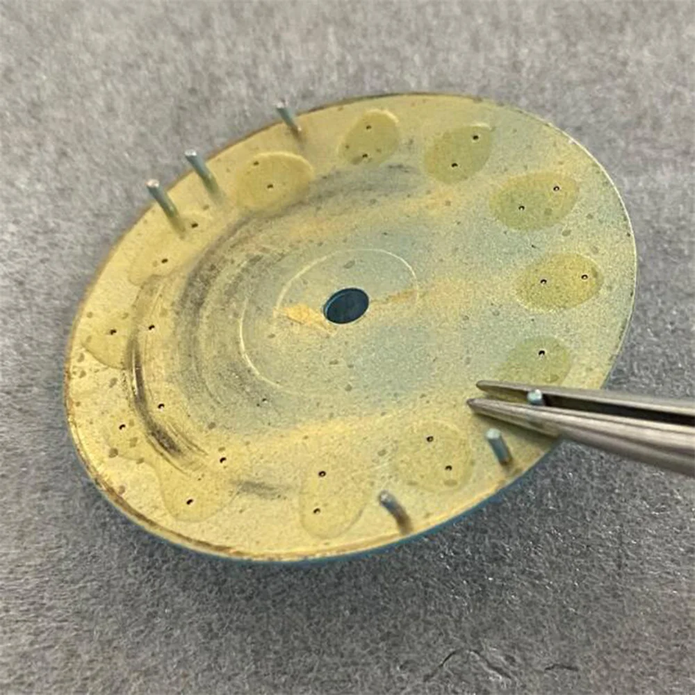 28.5Mm Xanh Lá Dạ Quang Mặt Số Đồng Hồ Cổ Điển 369 Số Mặt Cho NH35/ NH36/4R/7S Phong Trào lắp Cho Năm 3/3. Năm 8/4.2 Vị Trí