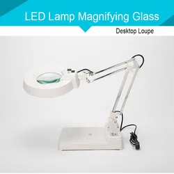 30 X Lente d'ingrandimento illuminata Lente d'ingrandimento 30 LED per saldatore Riparazione PCB di telefoni cellulari/Strumento lampada da tavolo