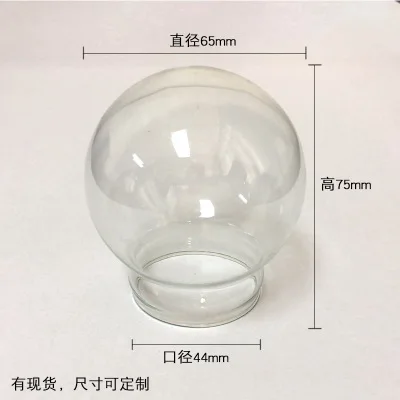 

Promotional Gift 65 mm Diameter snow dome DIY Empty glass snow globe Crystal ball snow ball christmas VIP